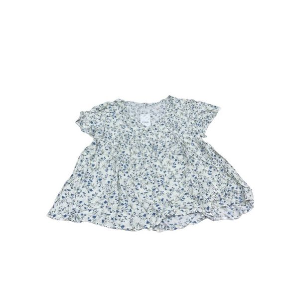 Enno Womens Short Sleeves Multicolor Top Size L - Picture 1 of 3